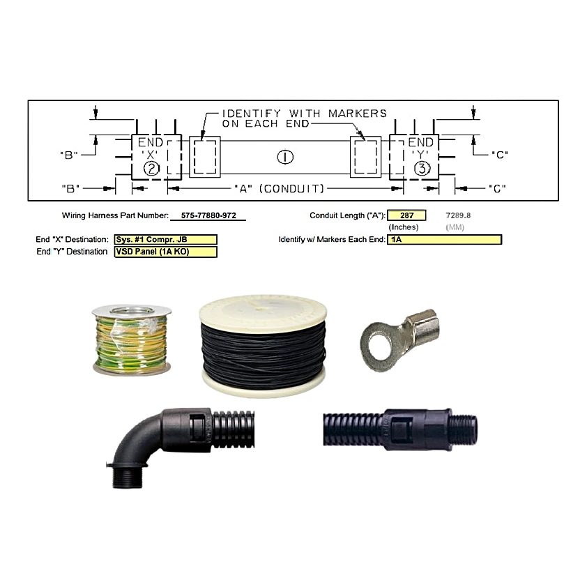 575-77880-972 - Harness Compressor 1 Amp by York