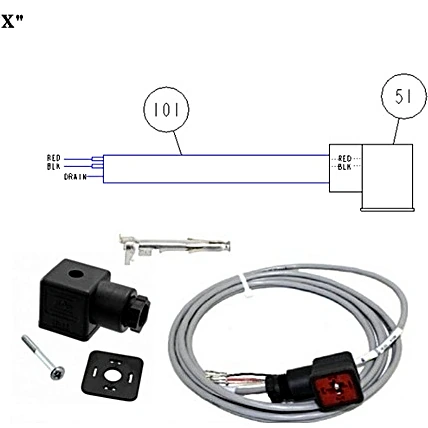 592-09014-607 - Harness, Shielded Cable 136-7 by York