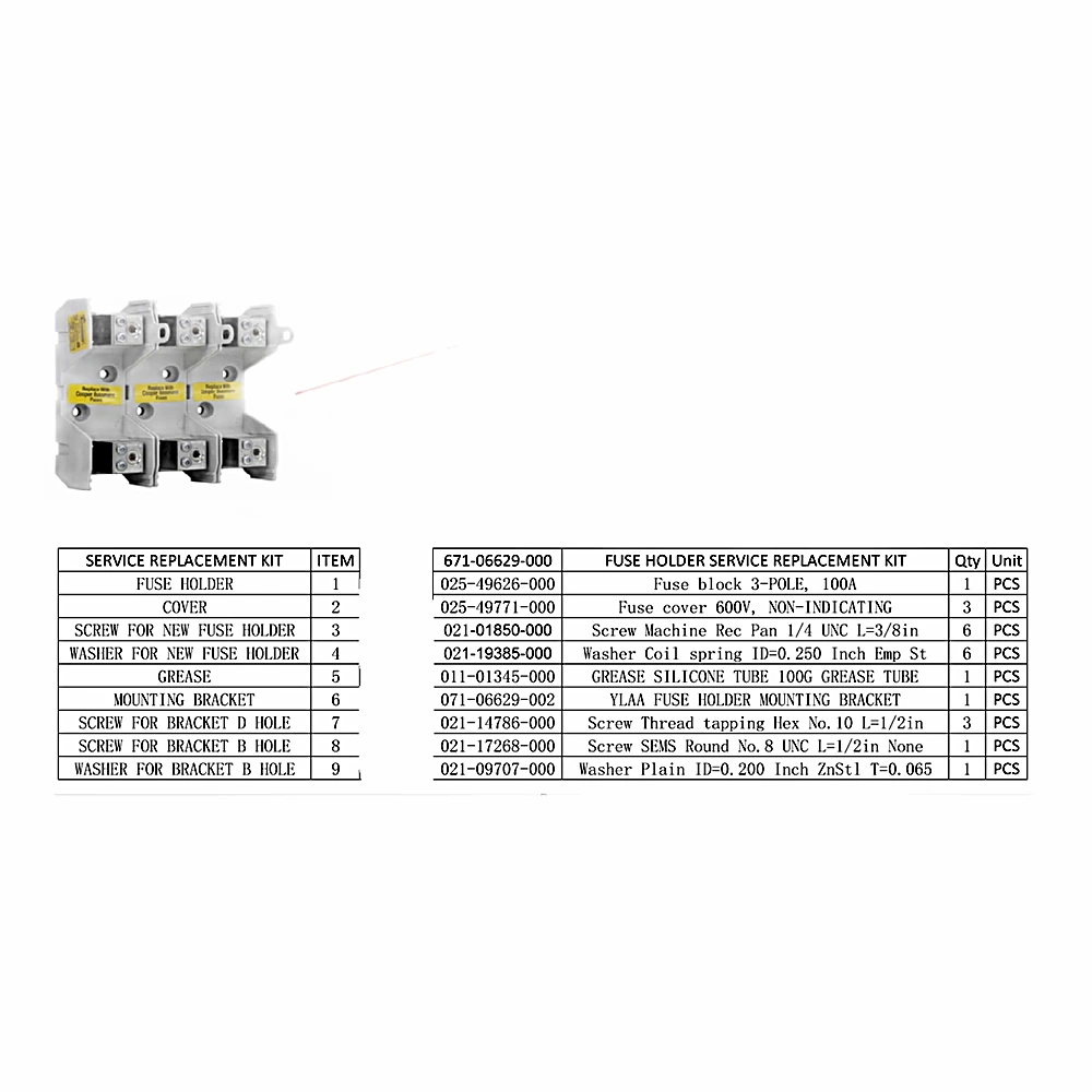 671-06629-000 - Fuse Block Kit by York